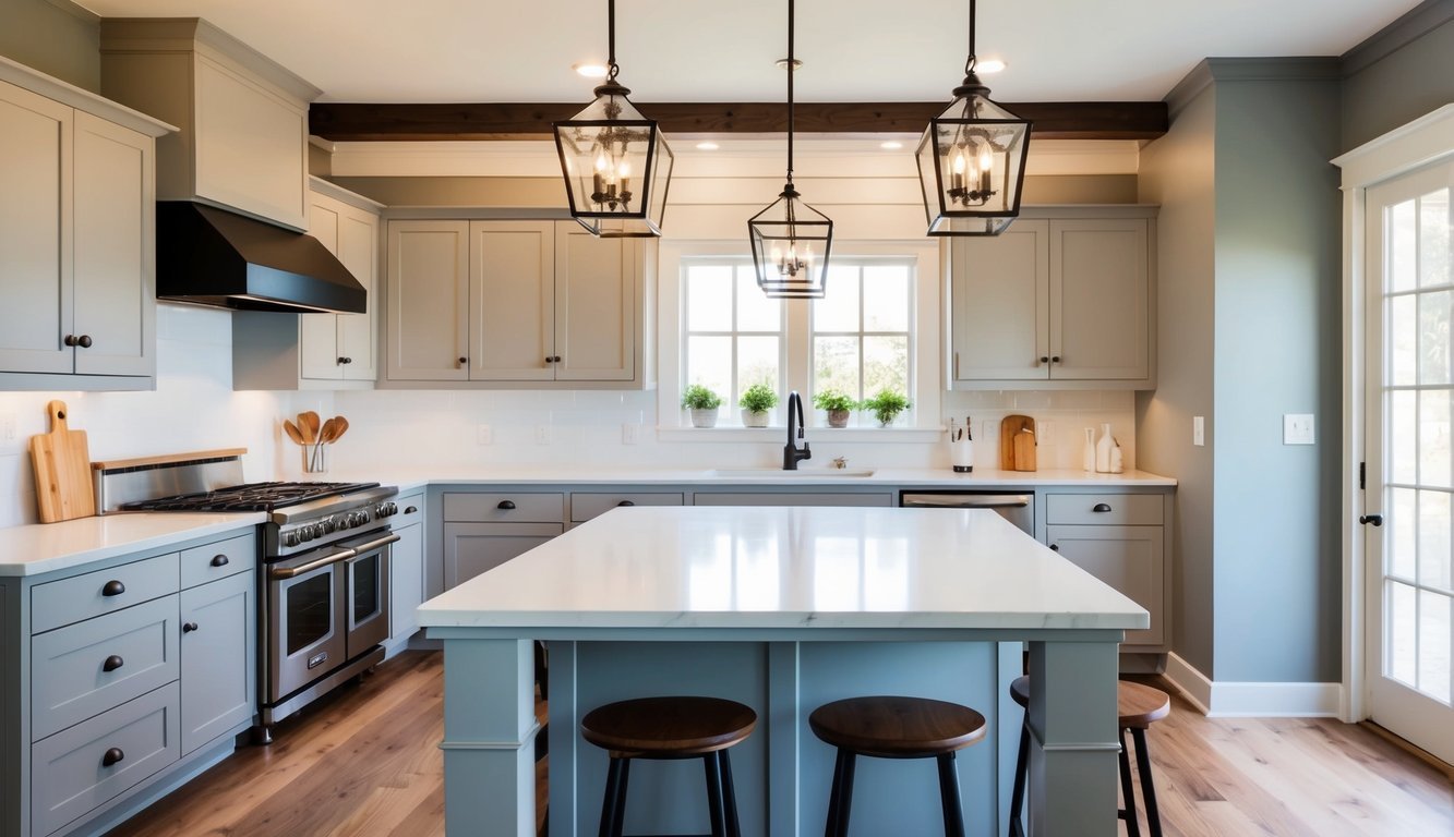 newly remodeled farmhouse kitchen